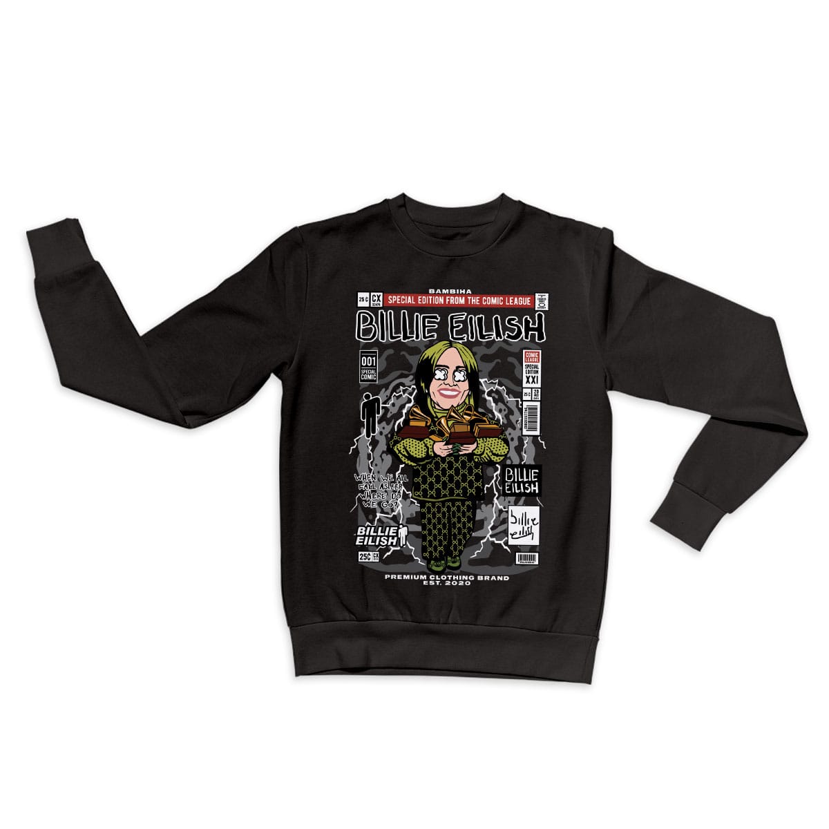 Billie Eilish Cartoon Sweatshirt