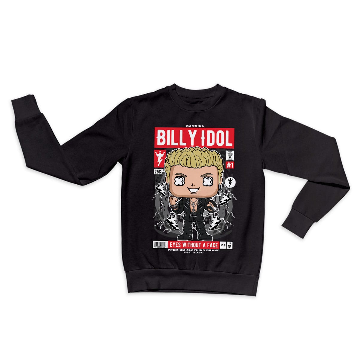 Billy Idol Cartoon Sweatshirt