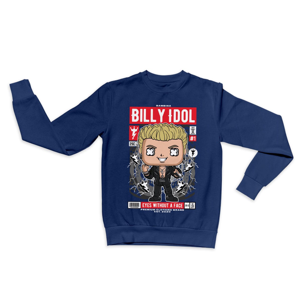 Billy Idol Cartoon Sweatshirt