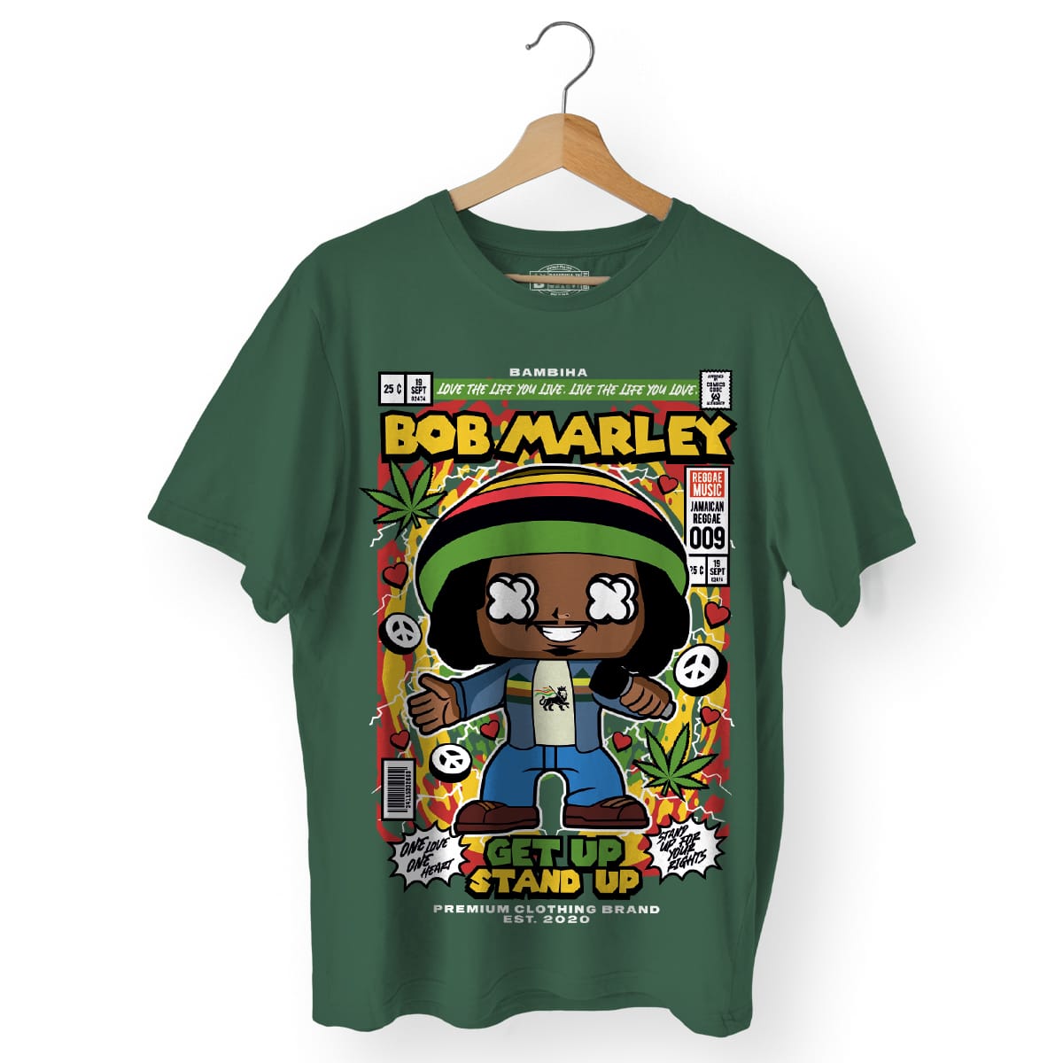 Bob Marley Cartoon T-Shirt