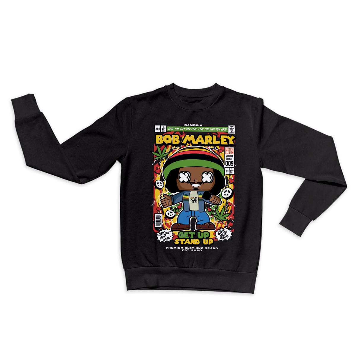 Bob Marley Cartoon Sweatshirt