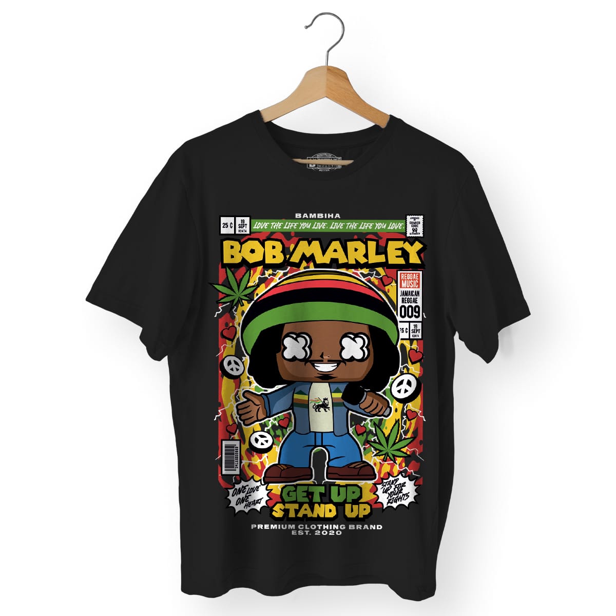 Bob Marley Cartoon T-Shirt