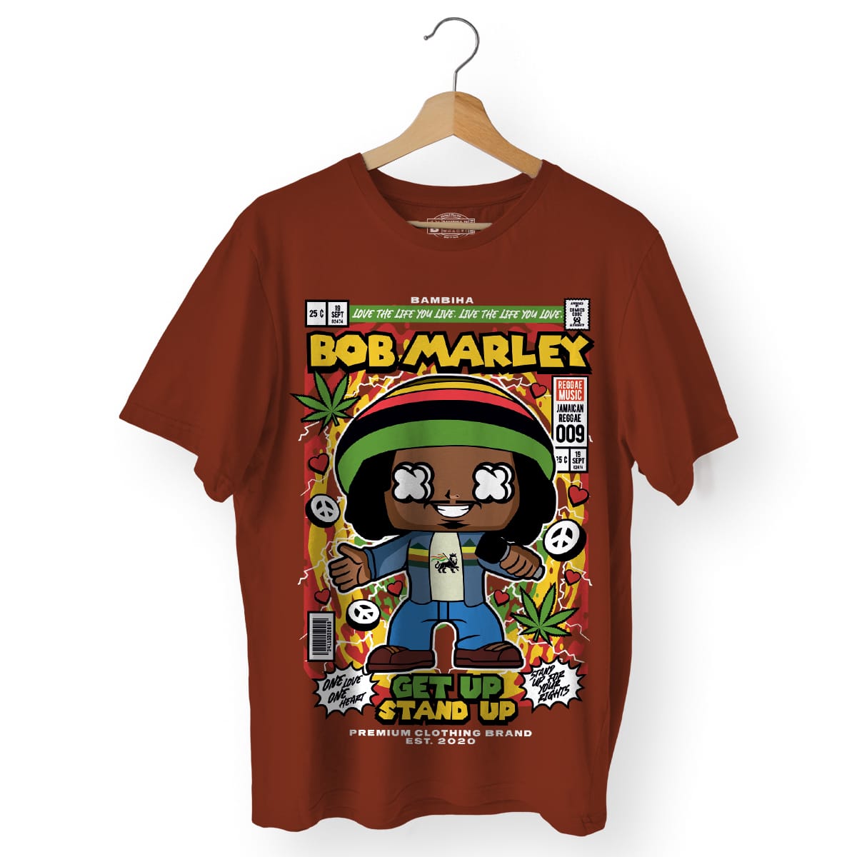 Bob Marley Cartoon T-Shirt