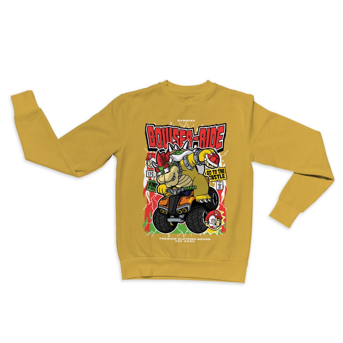 Bowser Ride Cartoon Sweatshirt