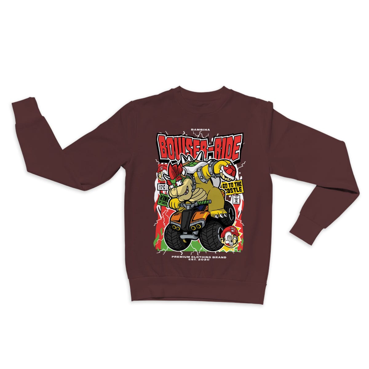Bowser Ride Cartoon Sweatshirt