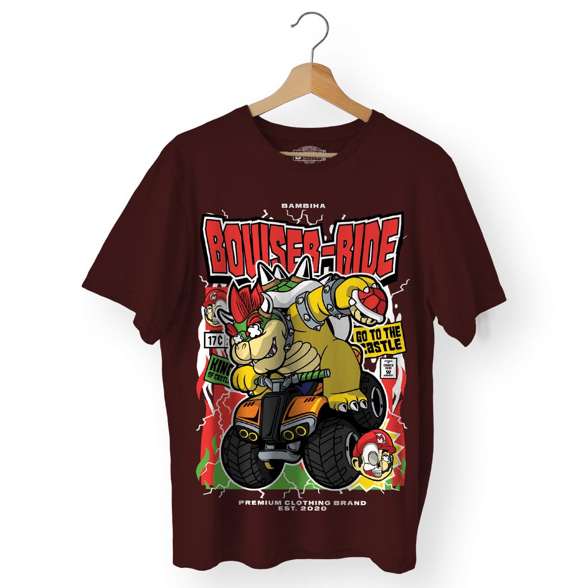 Bowser Ride Cartoon T-Shirt