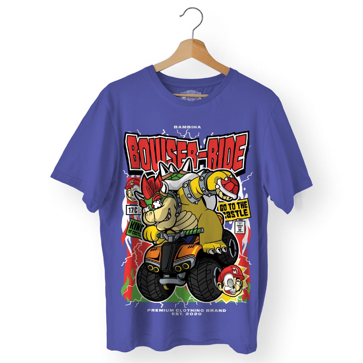 Bowser Ride Cartoon T-Shirt