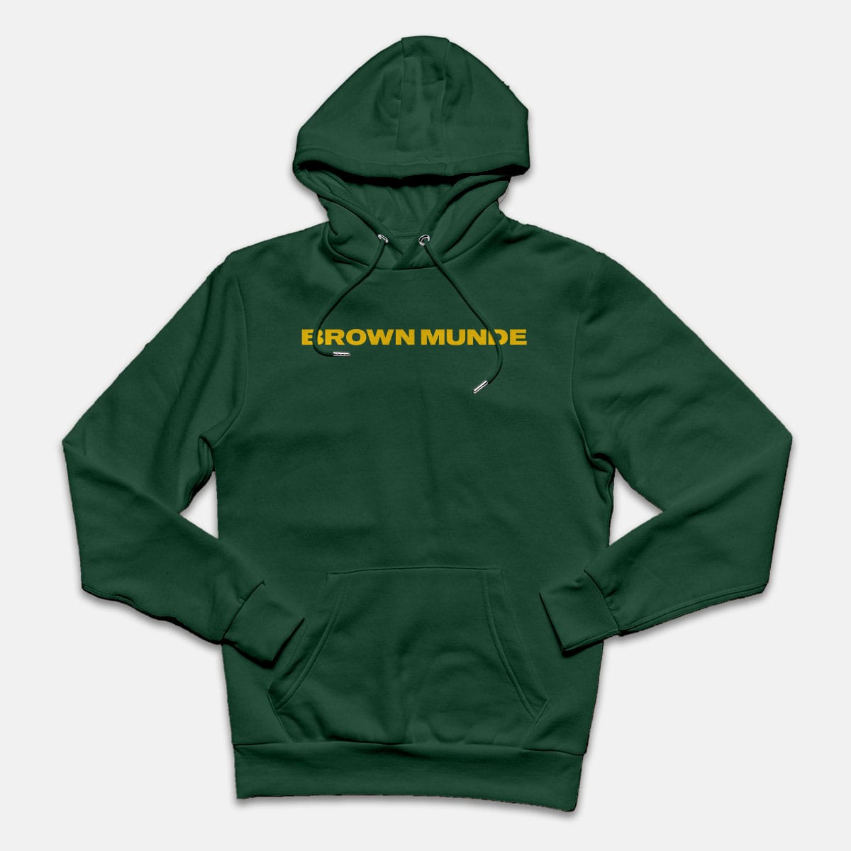 Brown Munde Bottle Green Hoodie