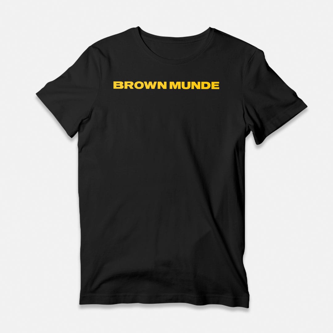 Brown Munde Black T-Shirt