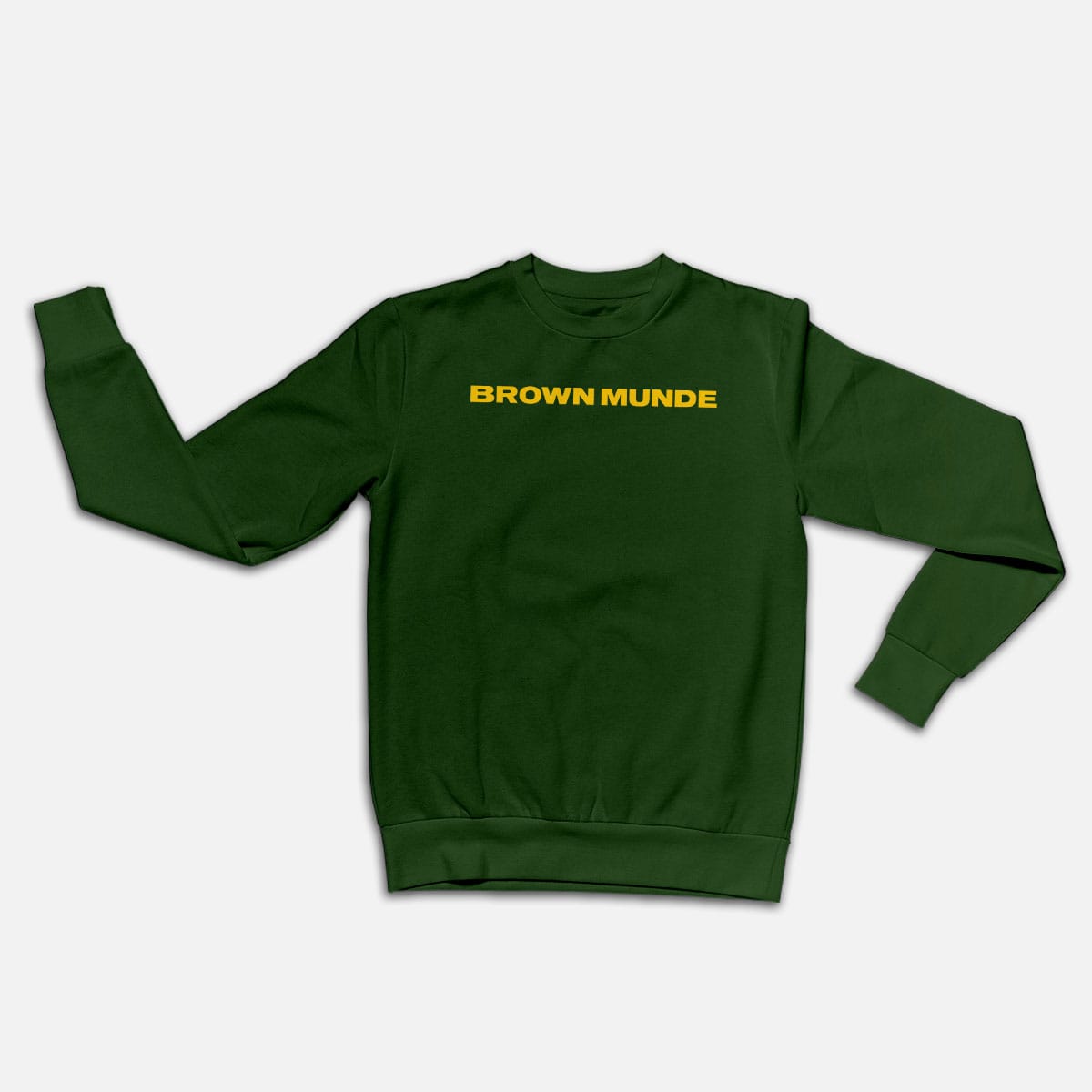 Brown Munde Olive Green Sweatshirt