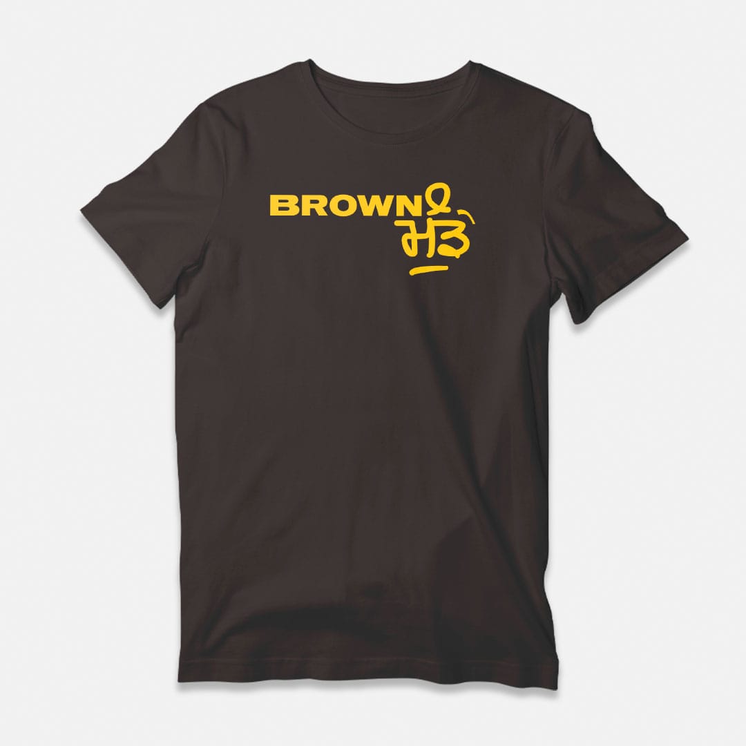 Brown Munde Punjabi Coffee Brown T-Shirt