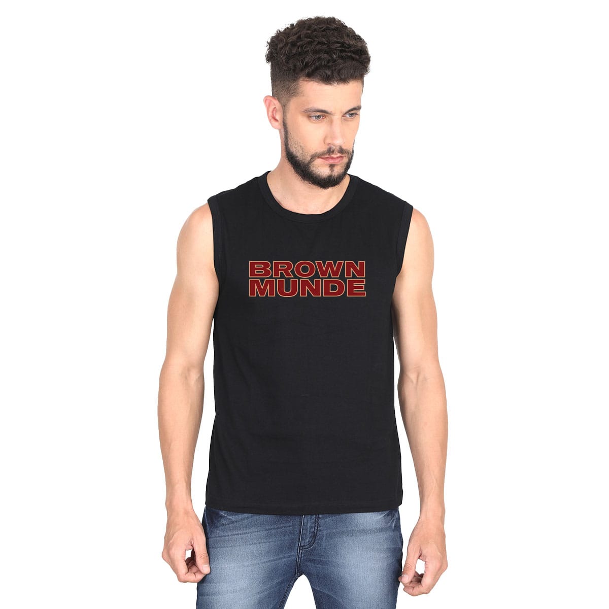 Brown Munde v2 Sleeveless
