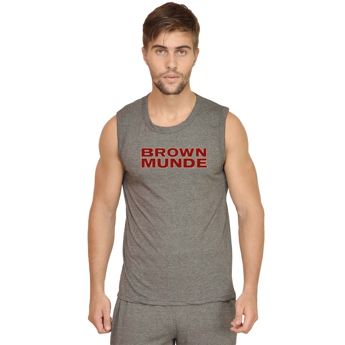 Brown Munde v2 Sleeveless