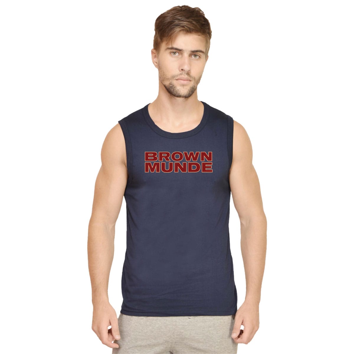 Brown Munde v2 Sleeveless