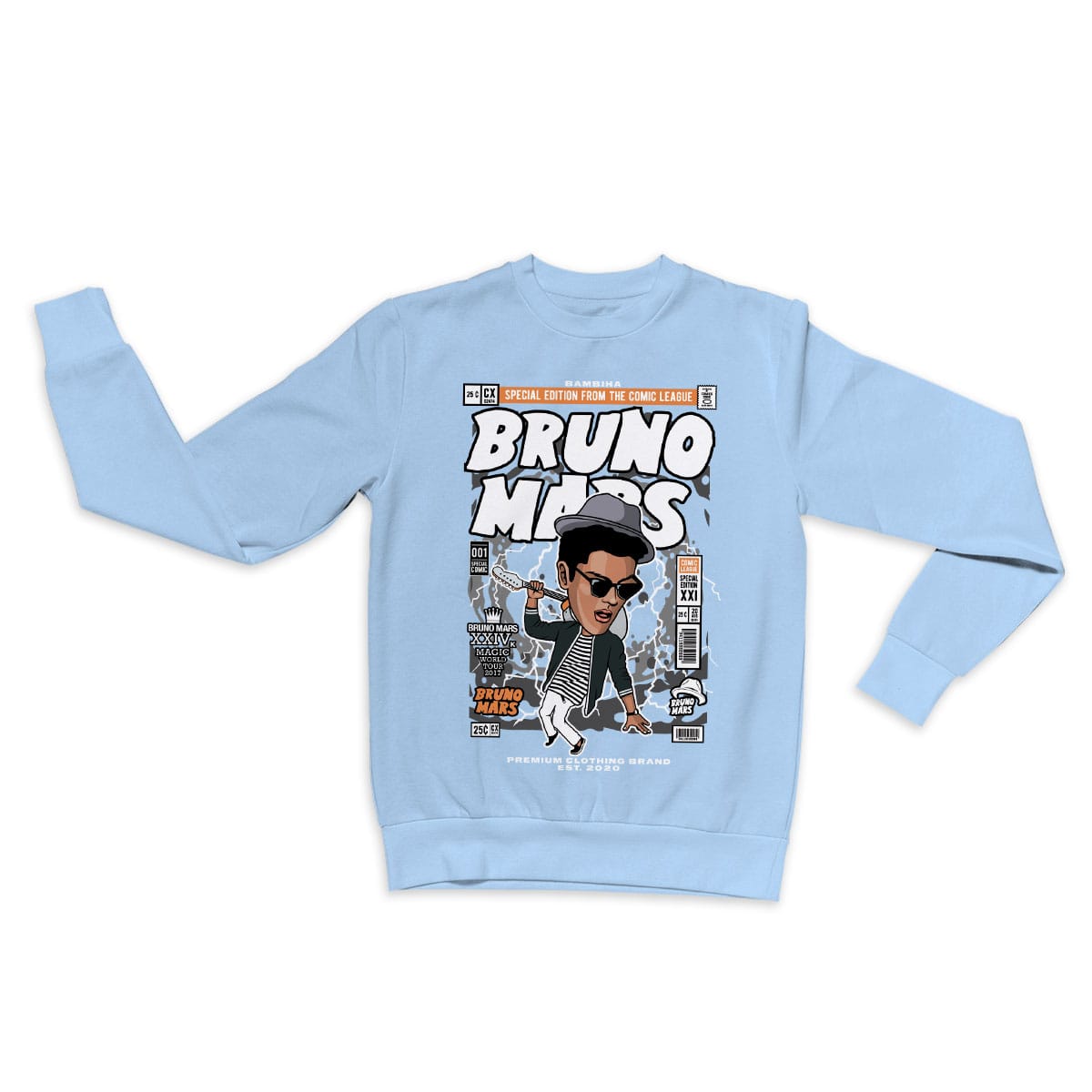Bruno Mars Cartoon Sweatshirt