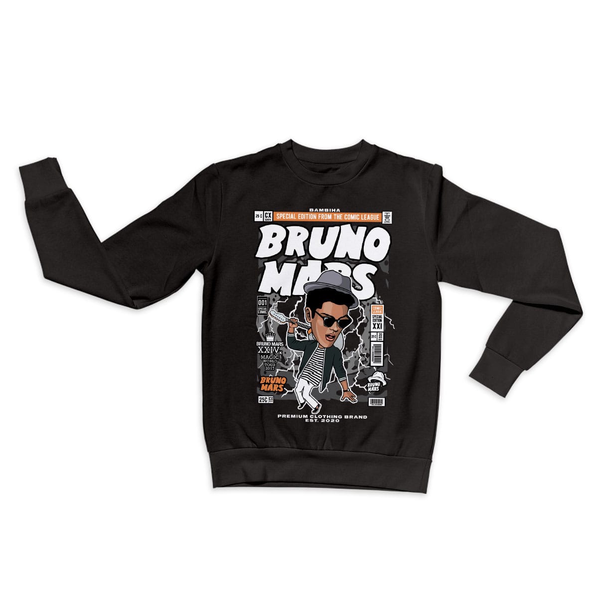Bruno Mars Cartoon Sweatshirt