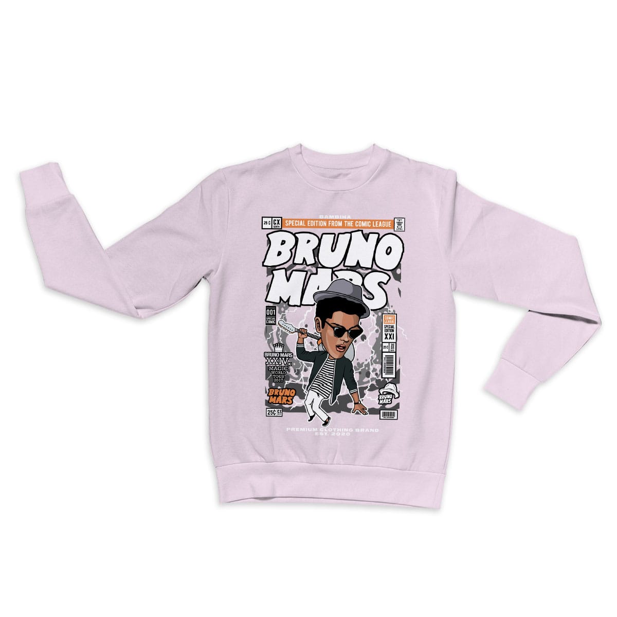 Bruno Mars Cartoon Sweatshirt