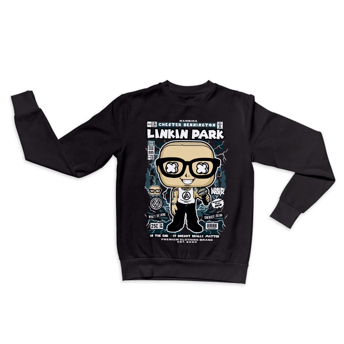 Chester Bennington Cartoon Sweatshirt