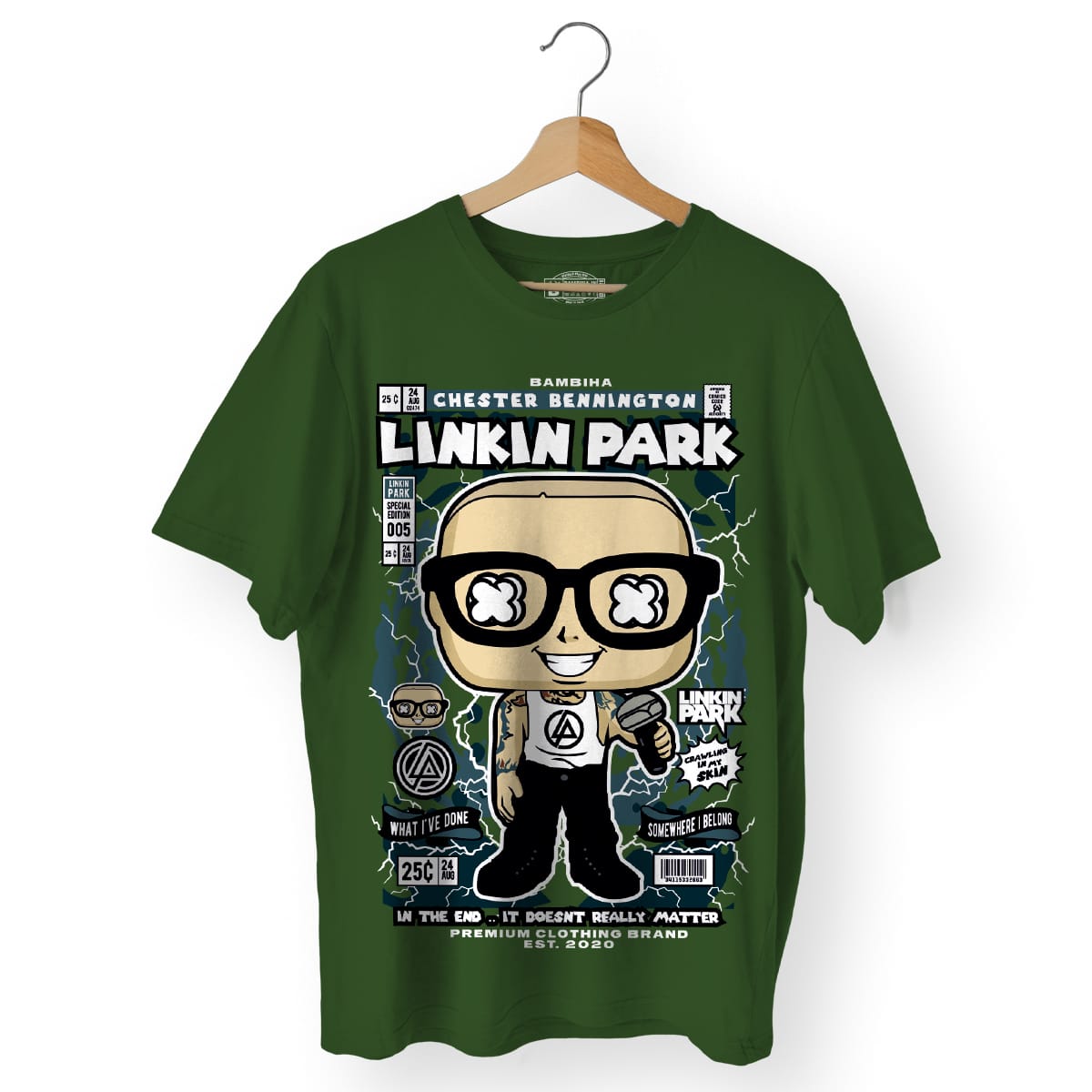 Chester Bennington Cartoon T-Shirt
