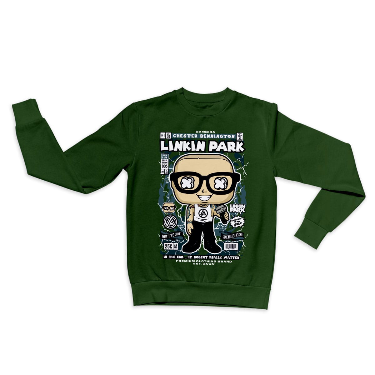 Chester Bennington Cartoon Sweatshirt