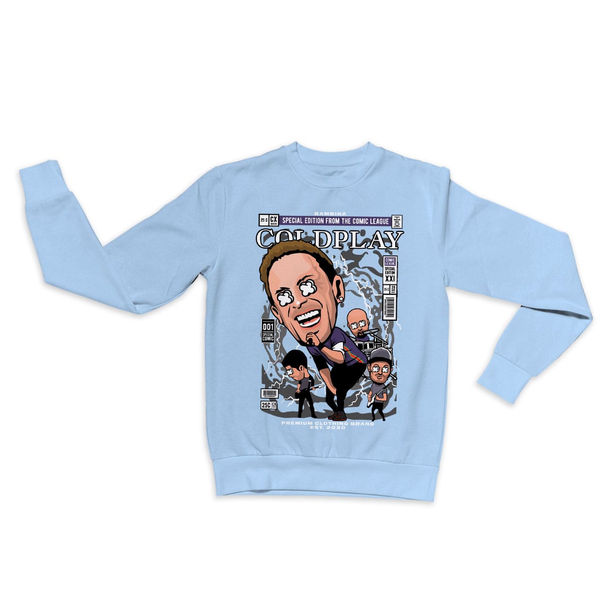 Coldplay Cartoon Sweatshirt