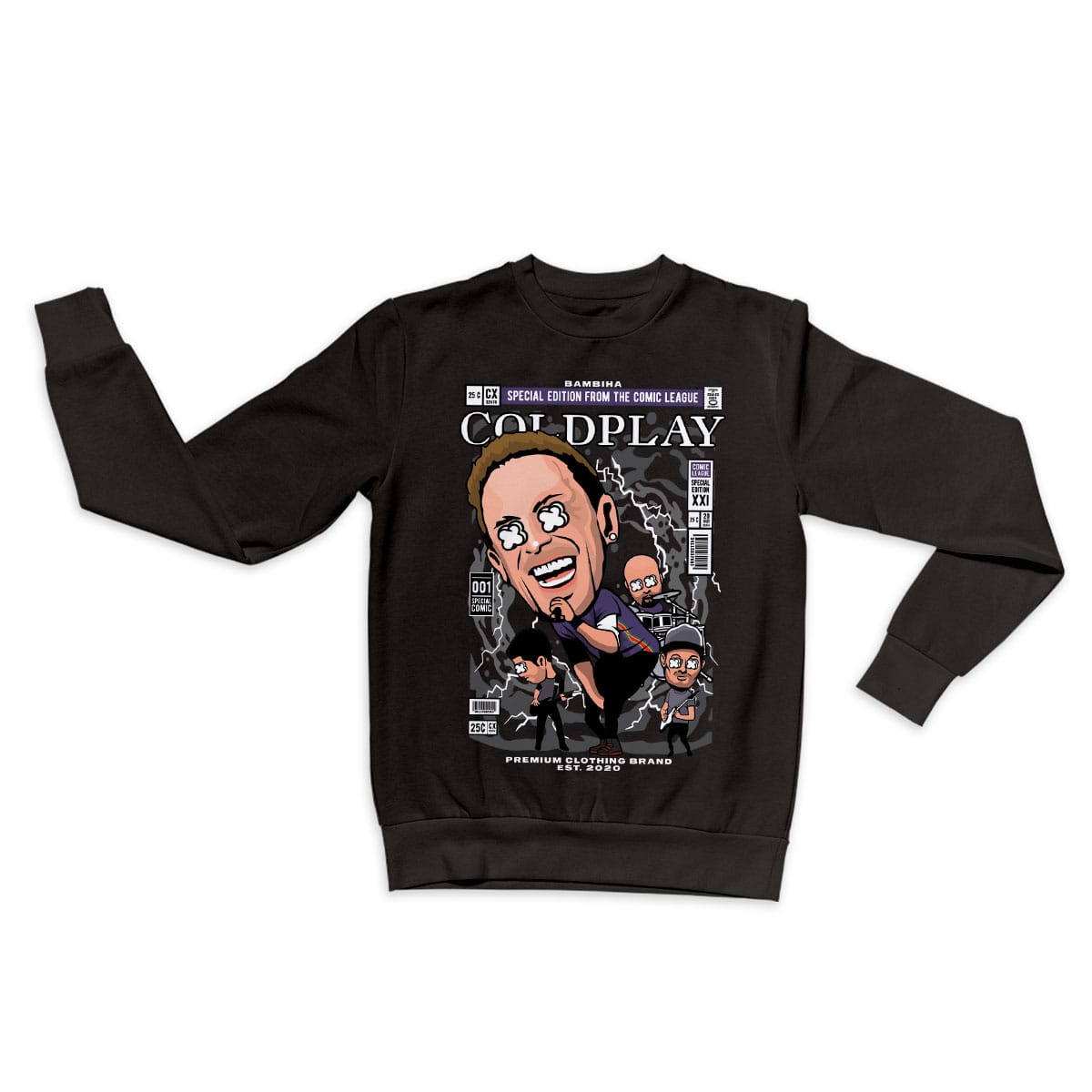 Coldplay Cartoon Sweatshirt