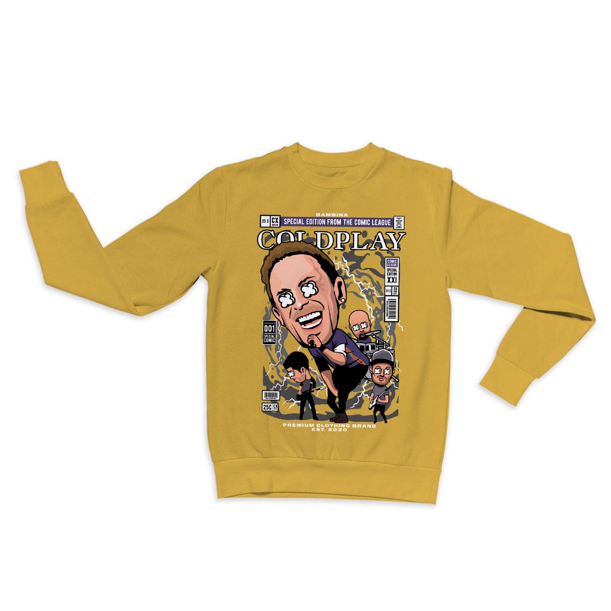 Coldplay Cartoon Sweatshirt
