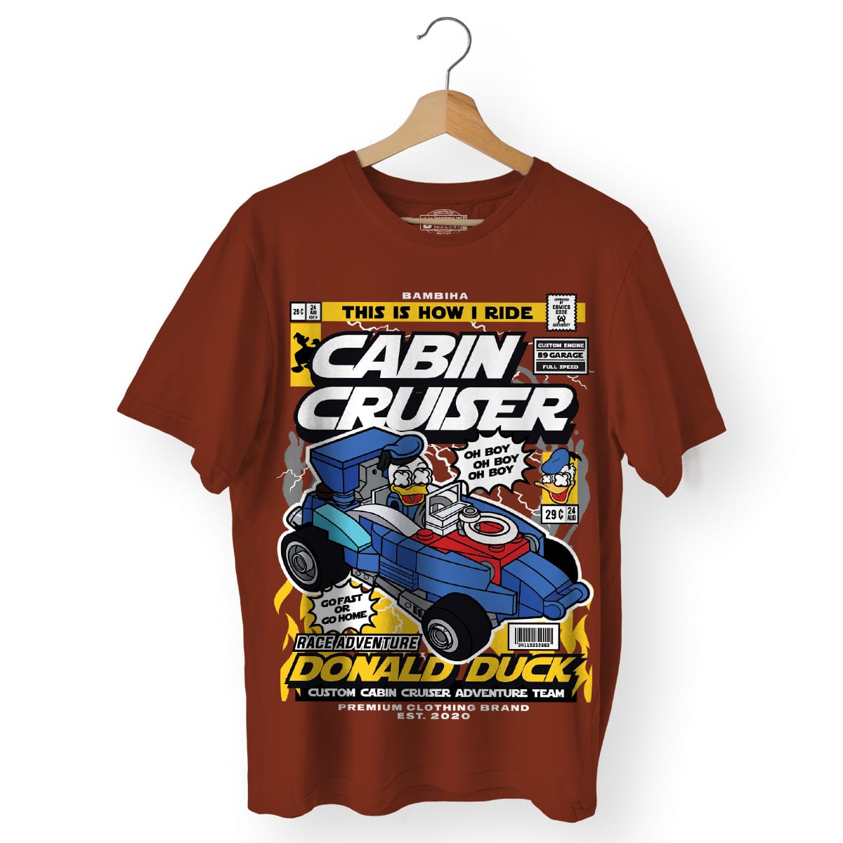 Donald Cabin Cruiser Cartoon T-Shirt