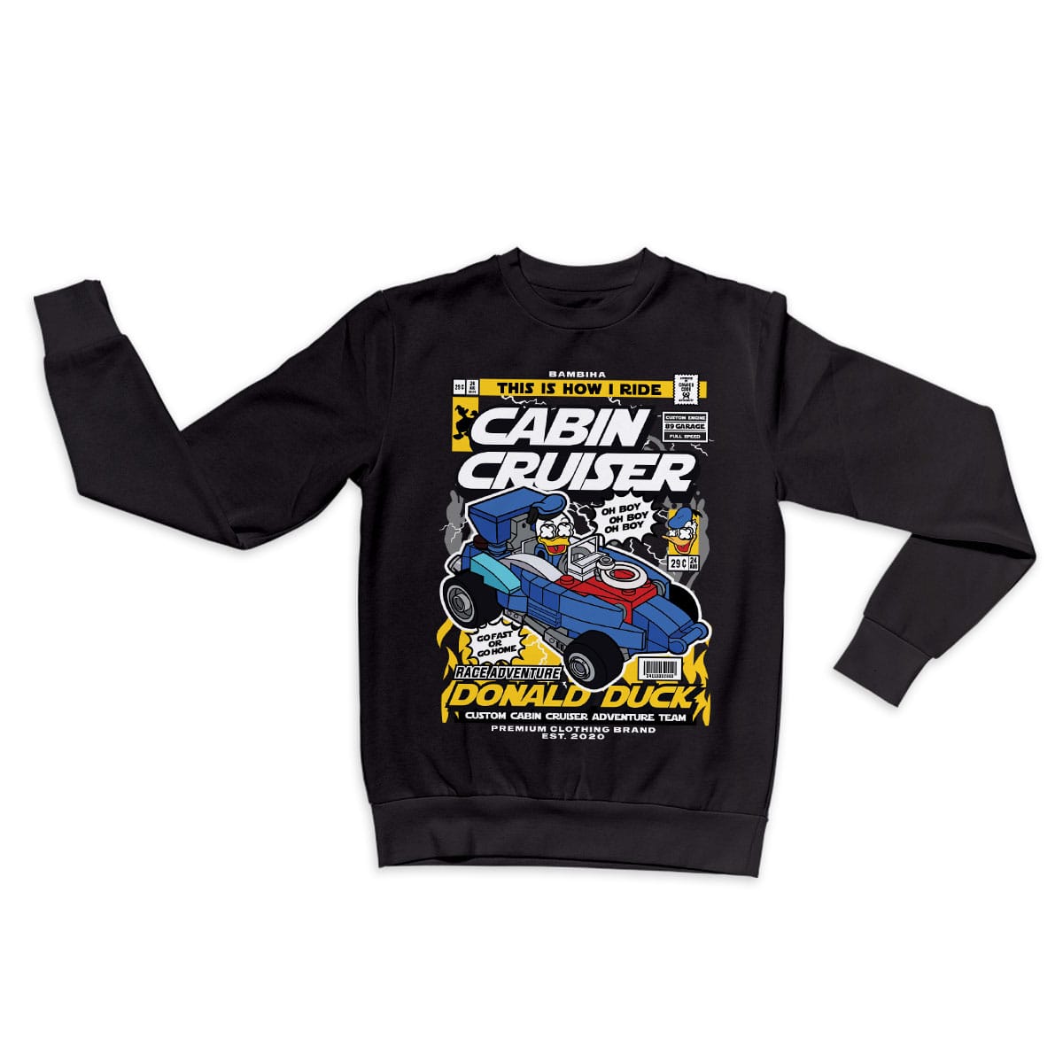 Donald Cabin Cruiser Cartoon Sweatshirt