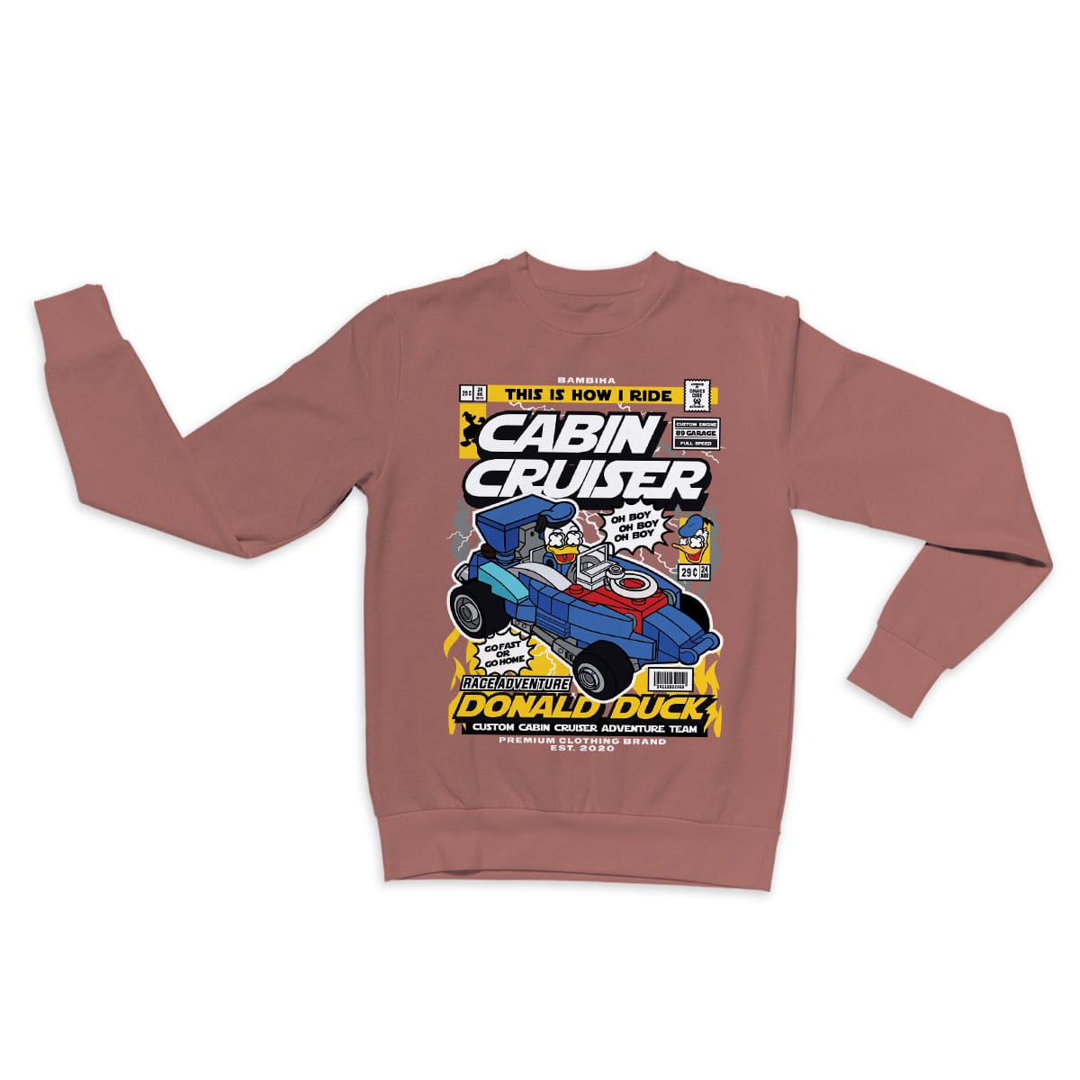 Donald Cabin Cruiser Cartoon Sweatshirt