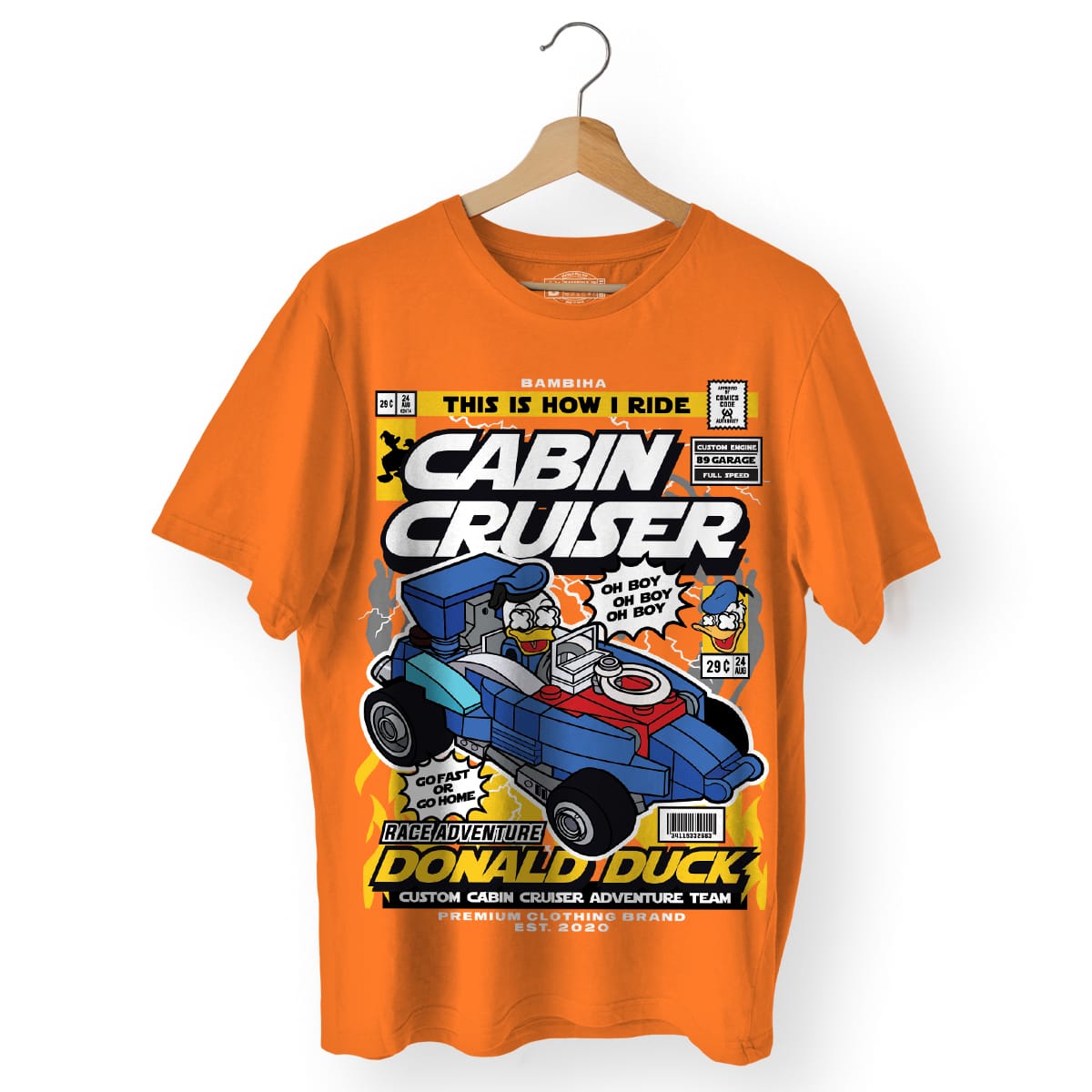 Donald Cabin Cruiser Cartoon T-Shirt