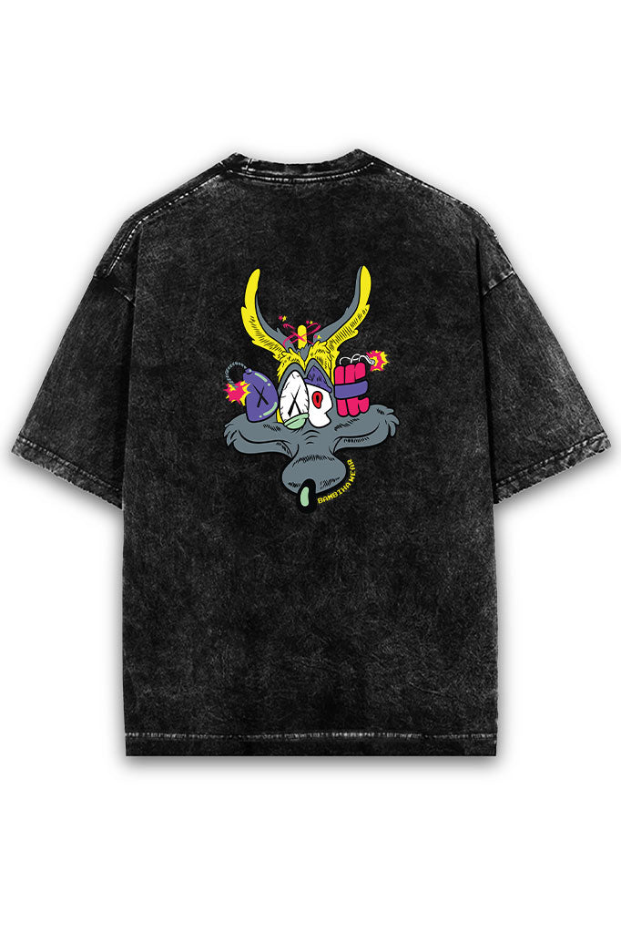 Doom Acid Wash Oversized T-Shirt