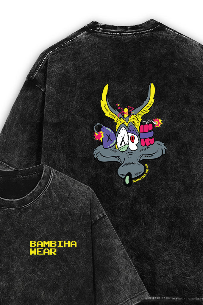 Doom Acid Wash Oversized T-Shirt