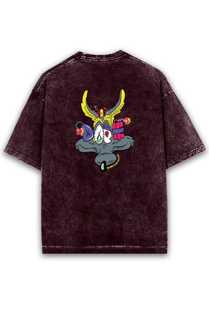 Doom Acid Wash Oversized T-Shirt
