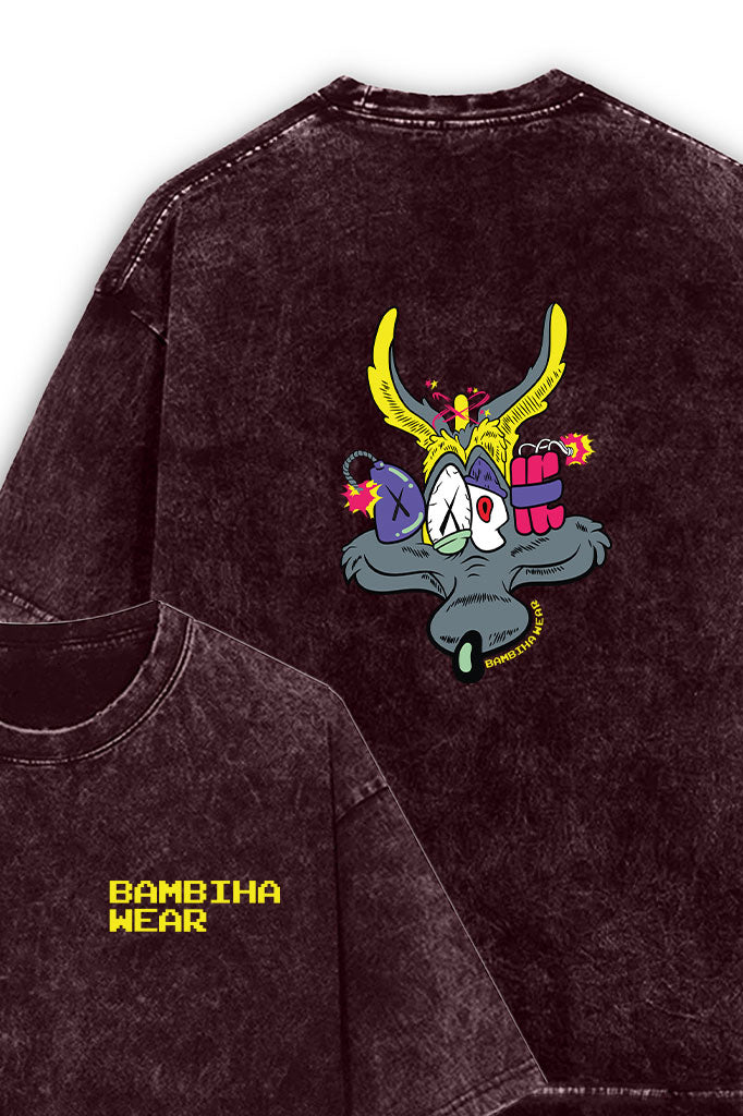 Doom Acid Wash Oversized T-Shirt