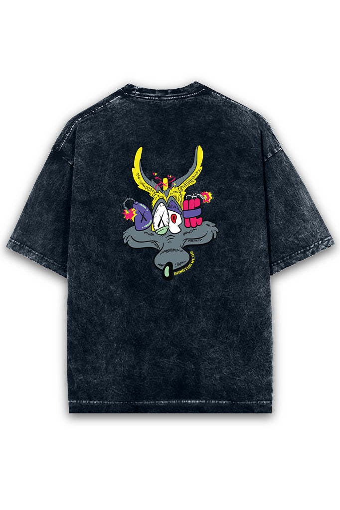 Doom Acid Wash Oversized T-Shirt