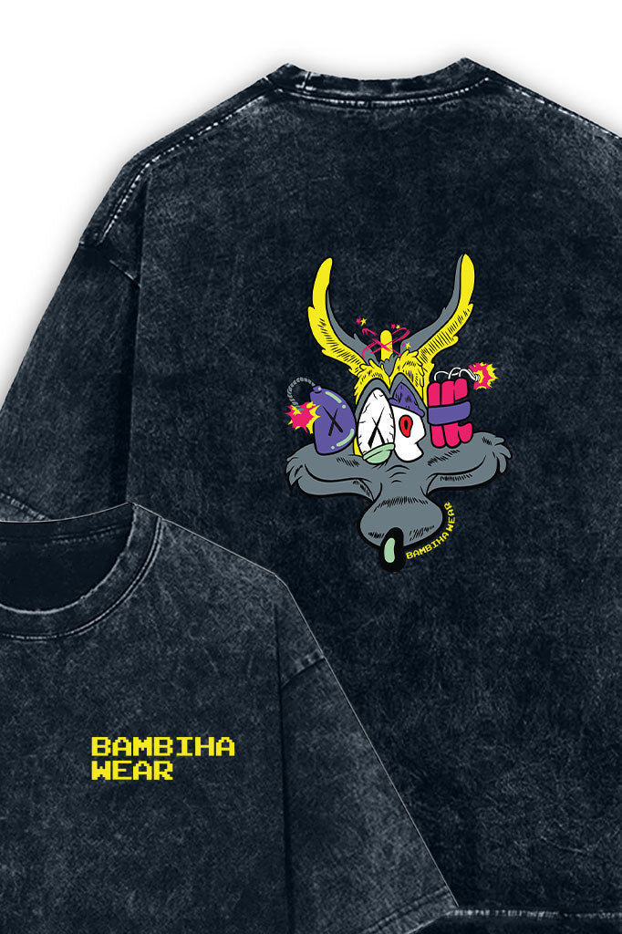 Doom Acid Wash Oversized T-Shirt