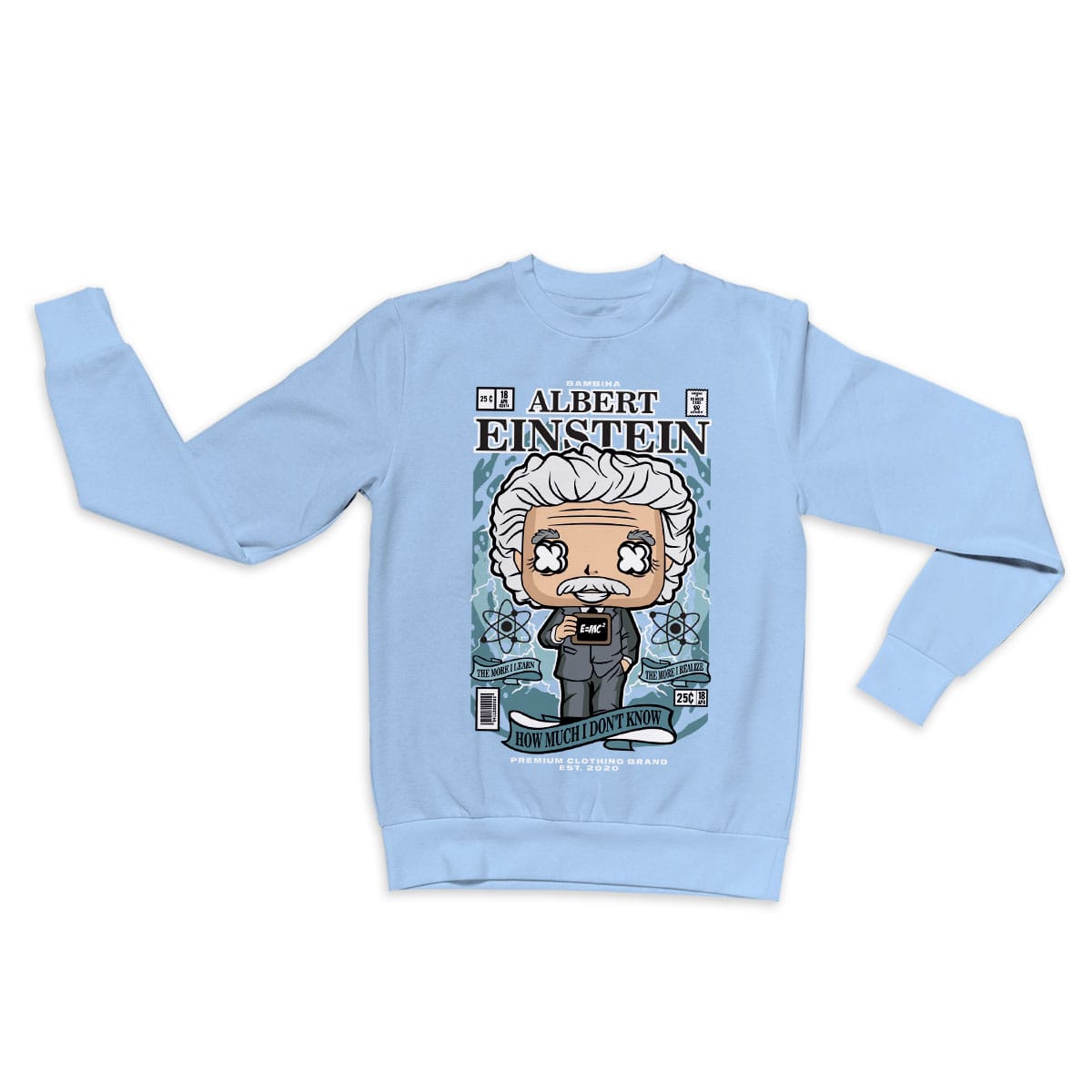 Einstein Cartoon Sweatshirt