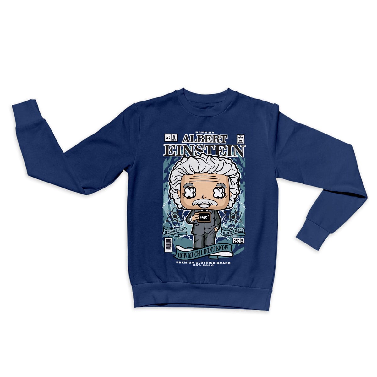 Einstein Cartoon Sweatshirt