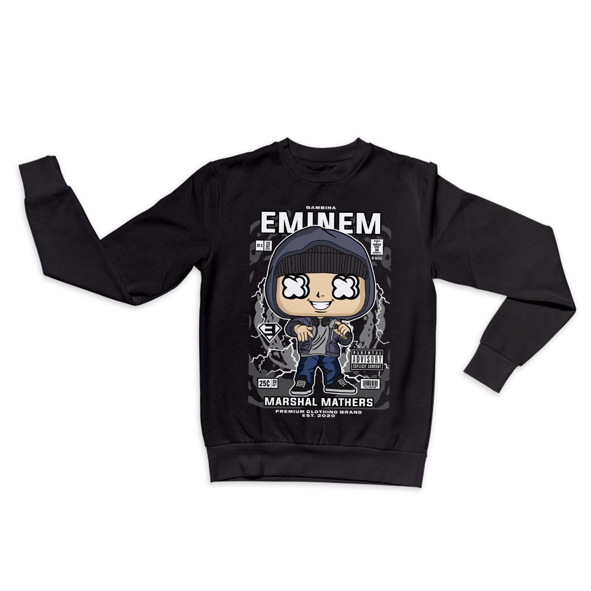 Eminem 8 Mile Cartoon Sweatshirt