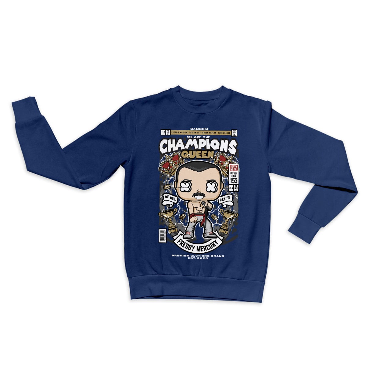 Freddy Mercuri Queen Cartoon Sweatshirt