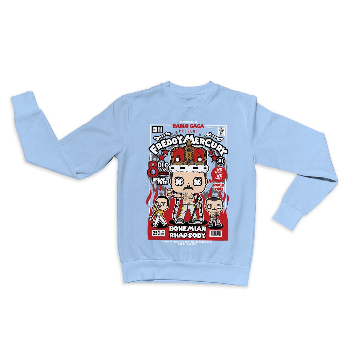 Freddy Mercury Cartoon Sweatshirt