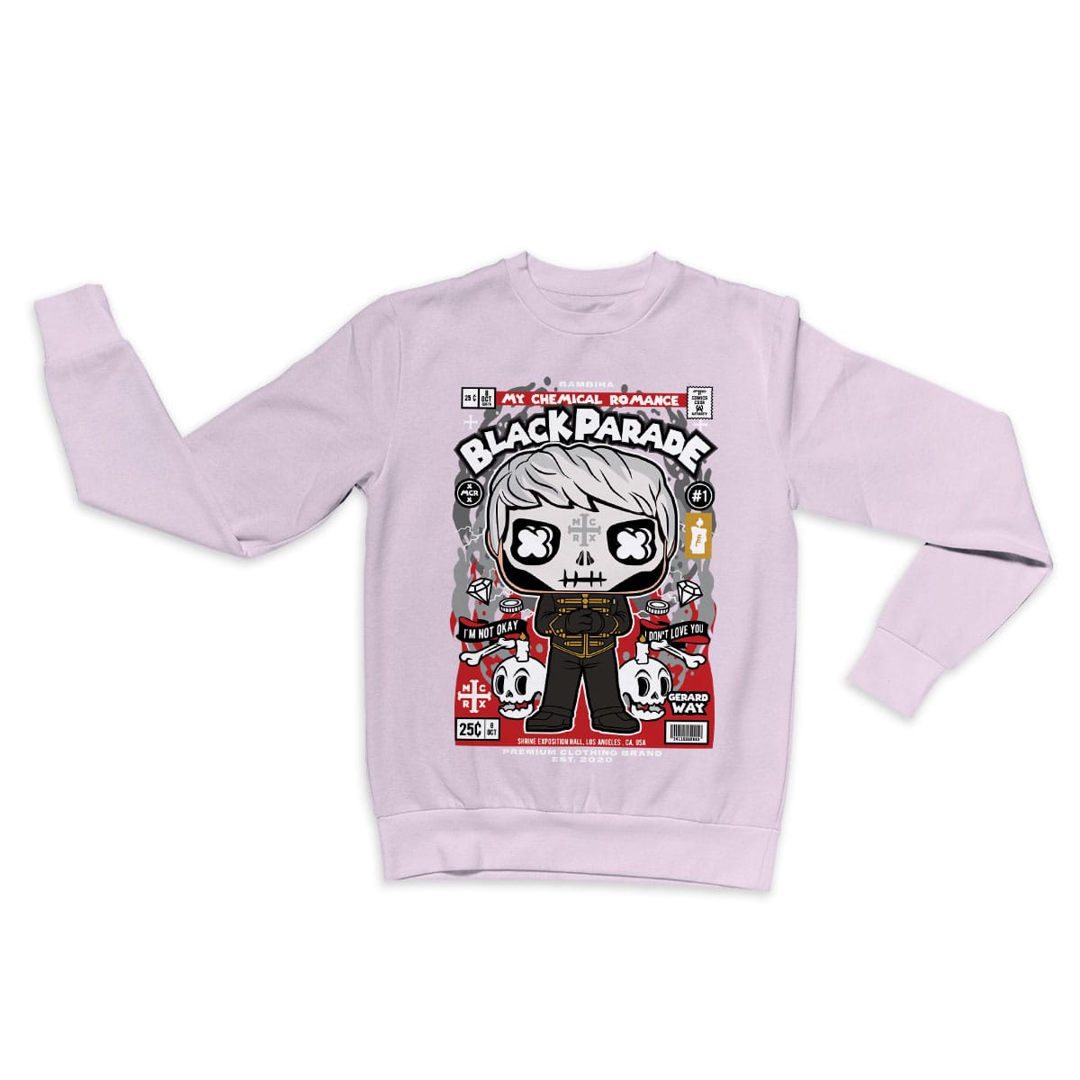 Gerard Way Black Parade Cartoon Sweatshirt