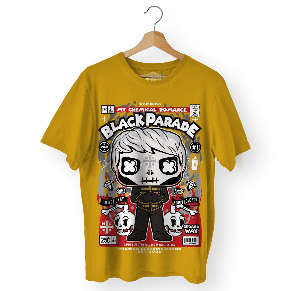 Gerard Way Black Parade Cartoon T-Shirt