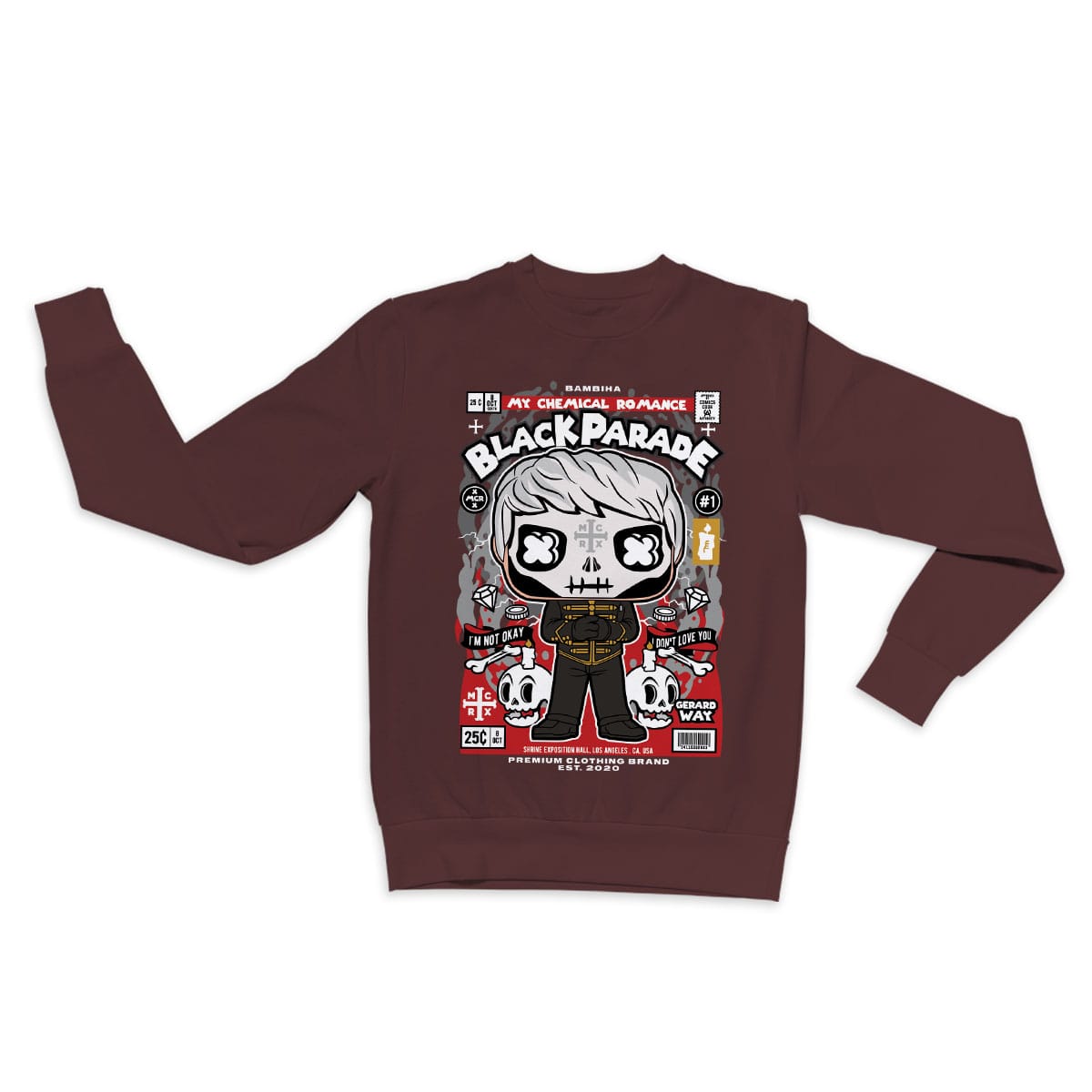 Gerard Way Black Parade Cartoon Sweatshirt