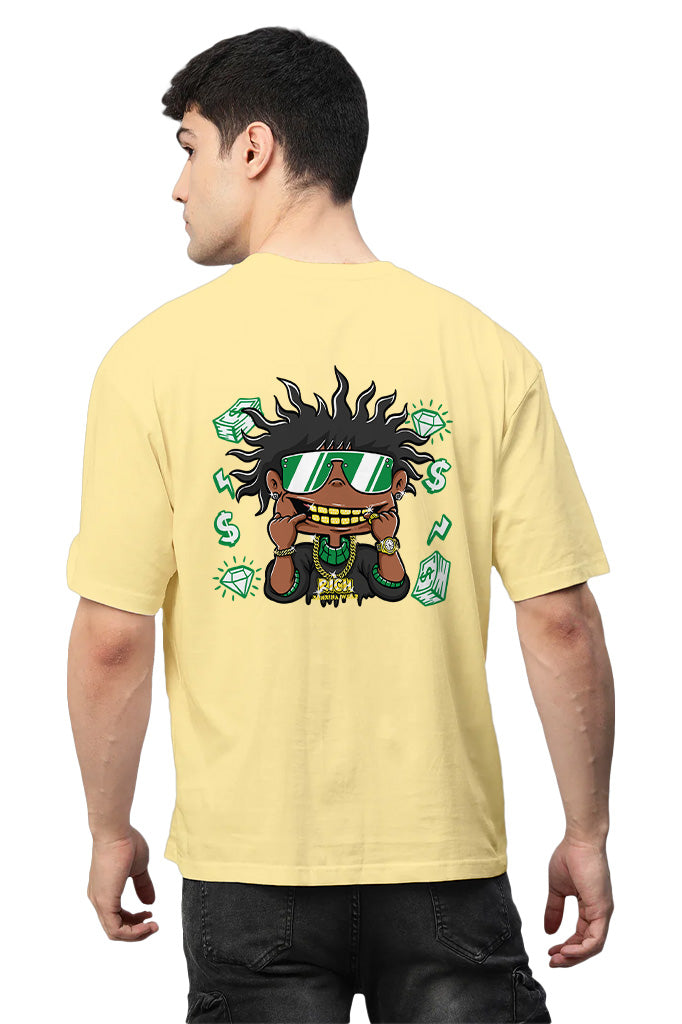 Gold Grin Hustler Oversized T-Shirt