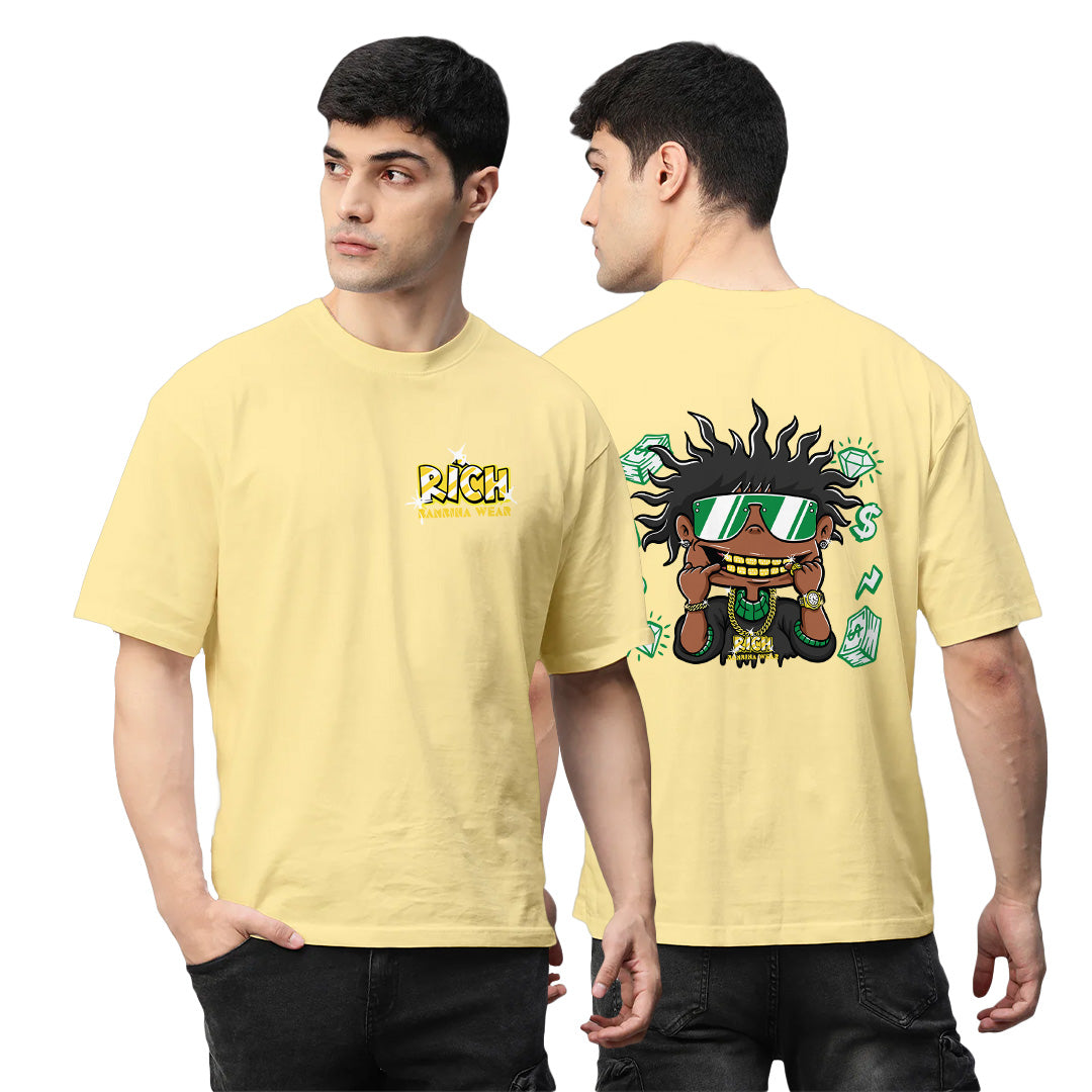 Gold Grin Hustler Oversized T-Shirt