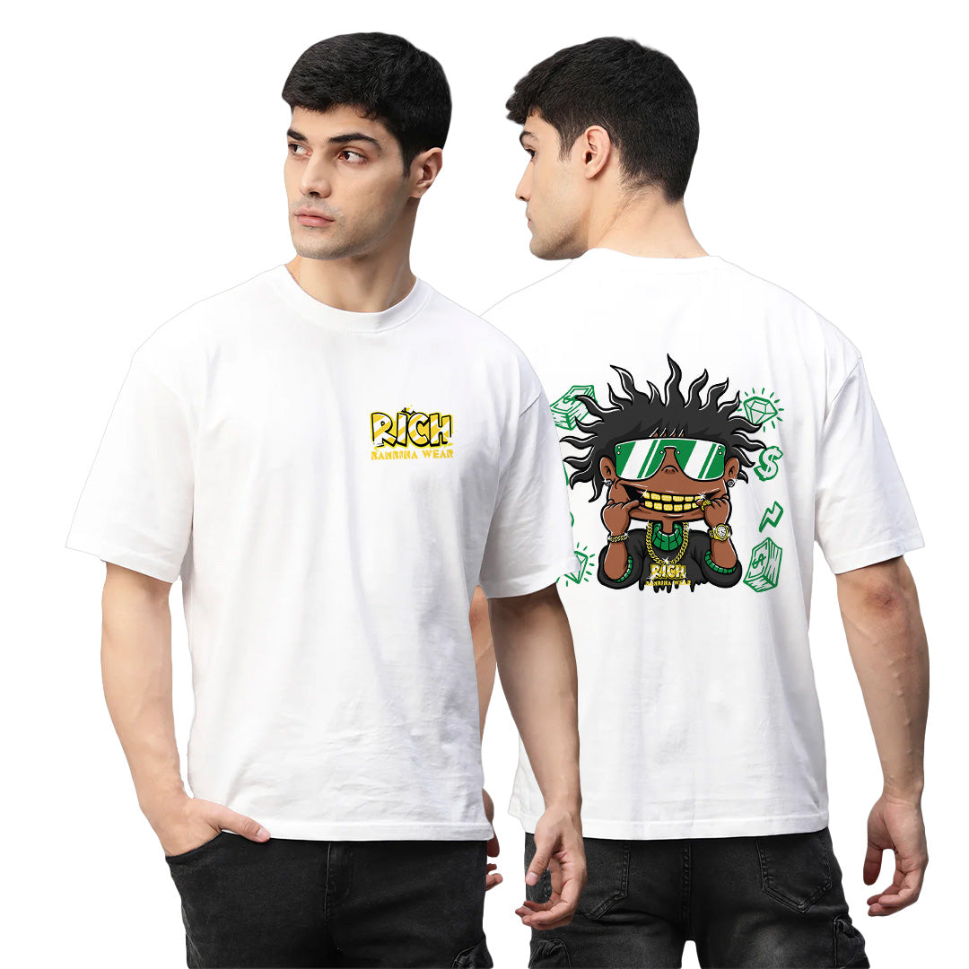Gold Grin Hustler Oversized T-Shirt