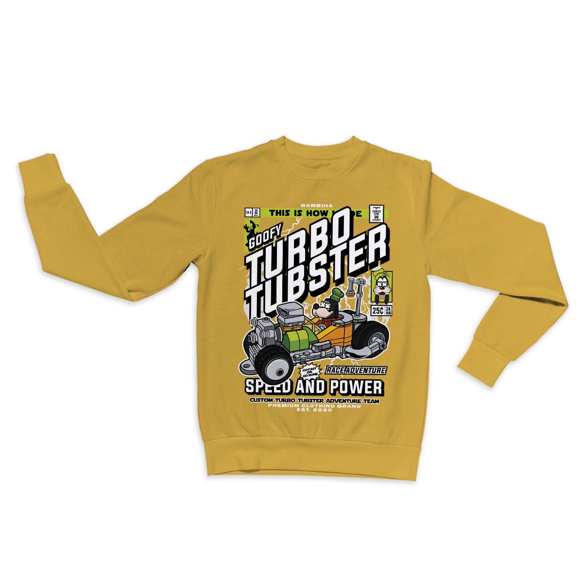 Goofys Turbo Tubster Cartoon Sweatshirt
