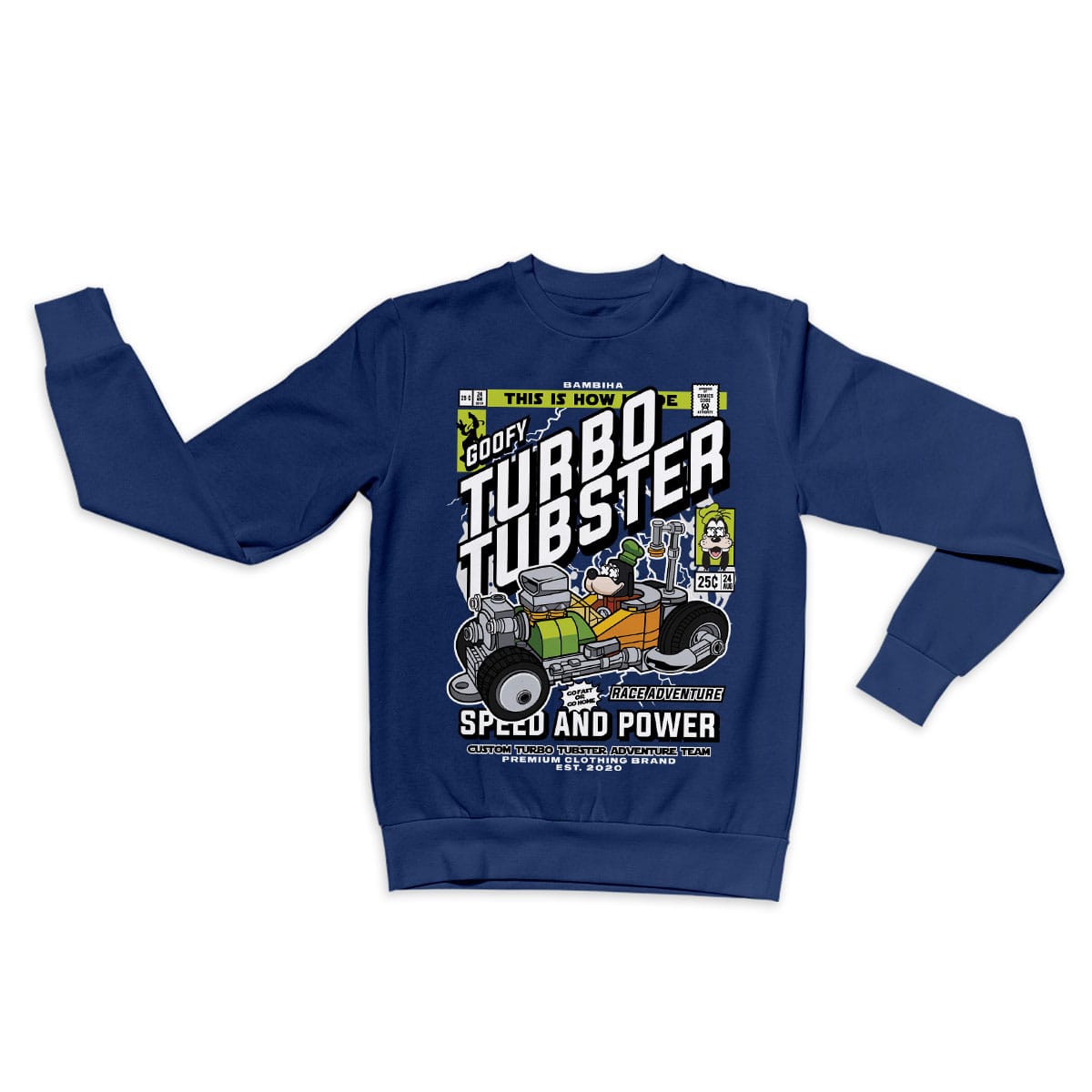 Goofys Turbo Tubster Cartoon Sweatshirt